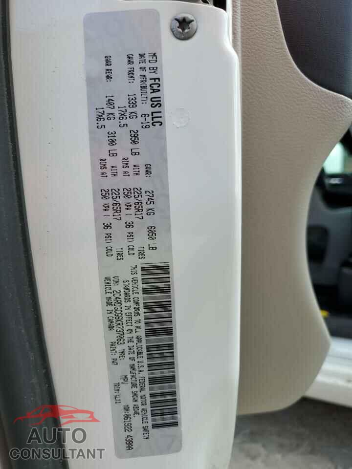 DODGE CARAVAN 2019 - 2C4RDGCG6KR737063