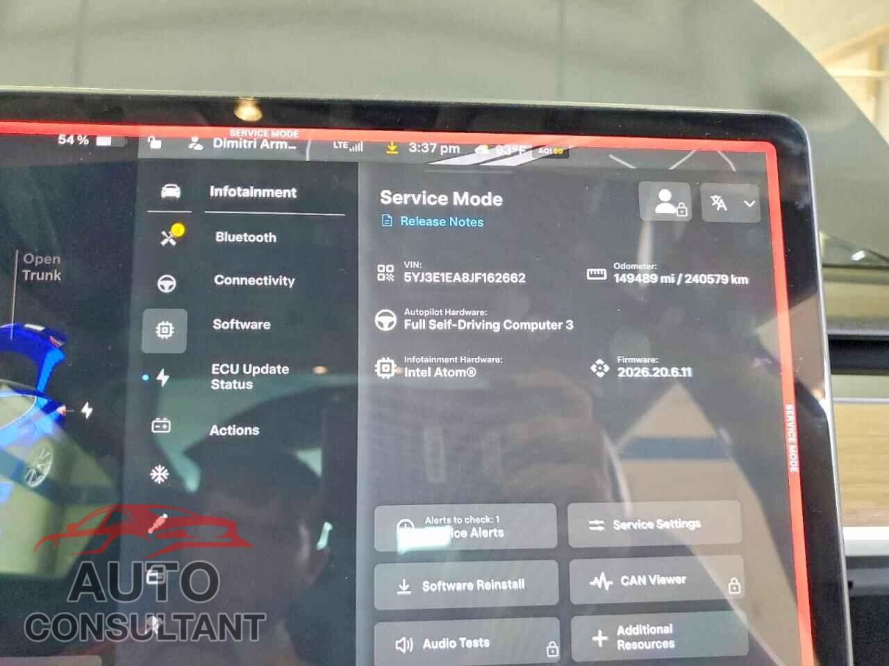 TESLA MODEL 3 2018 - 5YJ3E1EA8JF162662