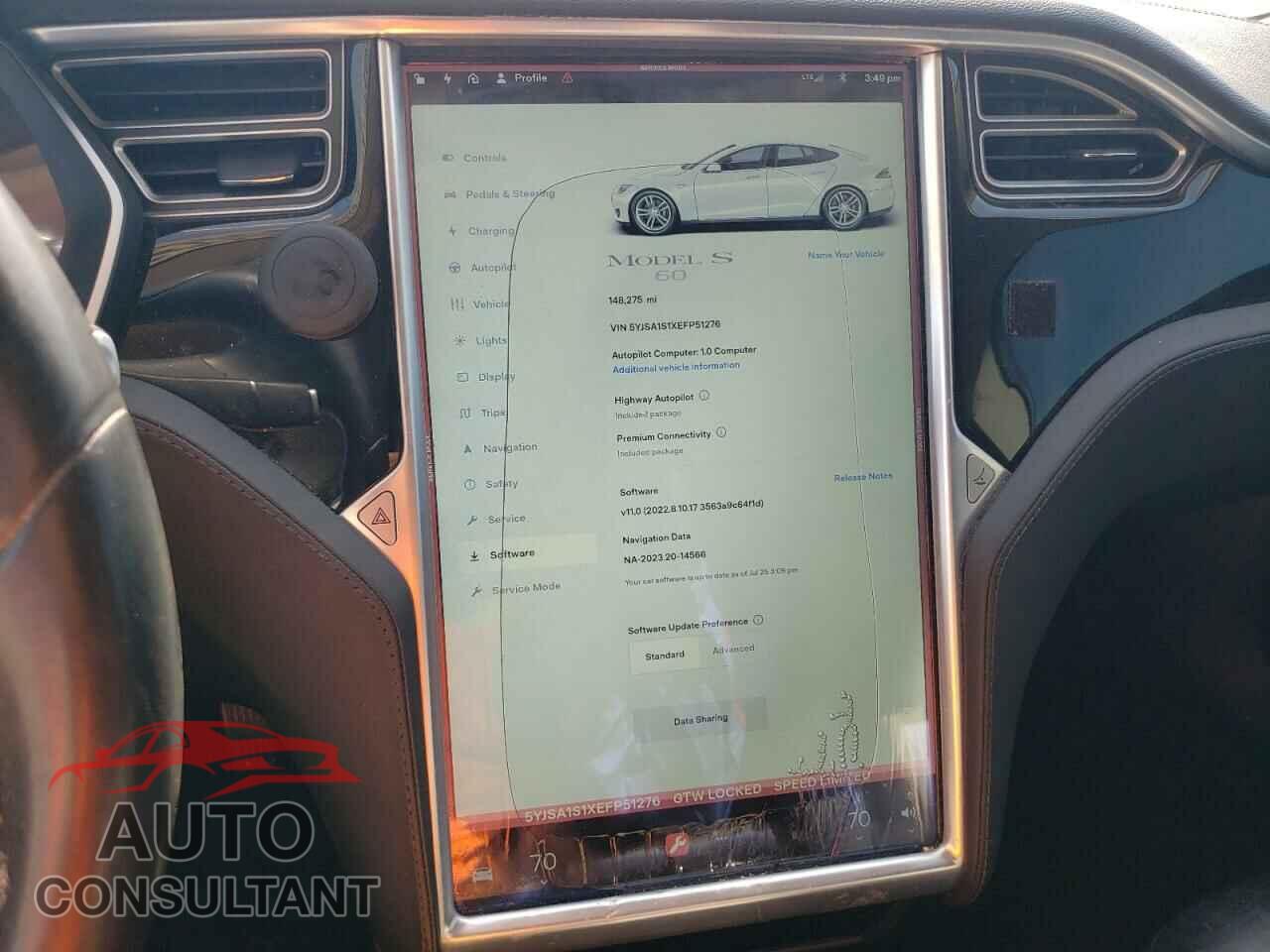 TESLA MODEL S 2014 - 5YJSA1S1XEFP51276