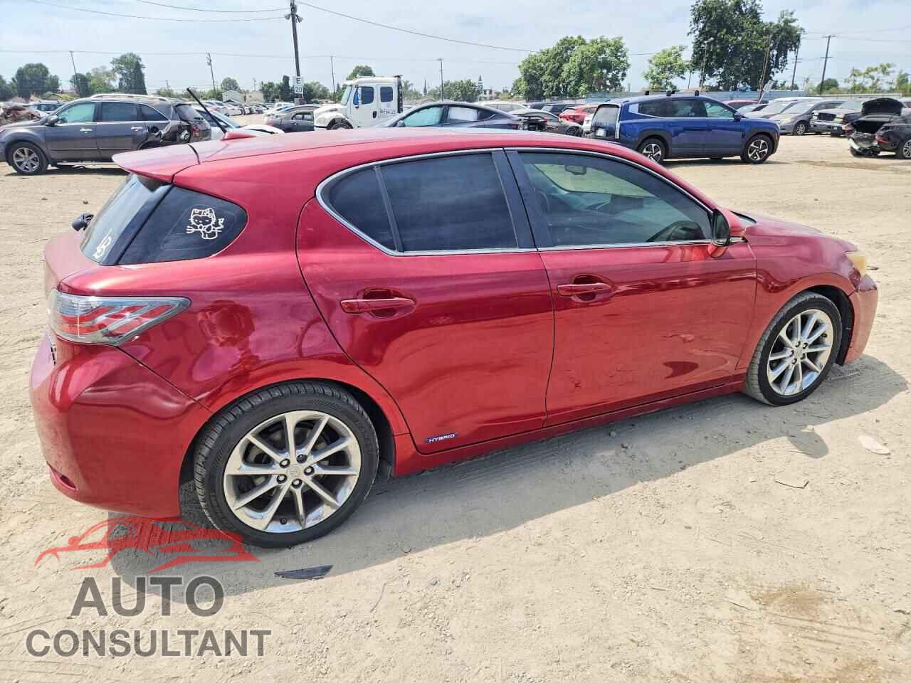LEXUS CT 200 2012 - JTHKD5BH2C2107829