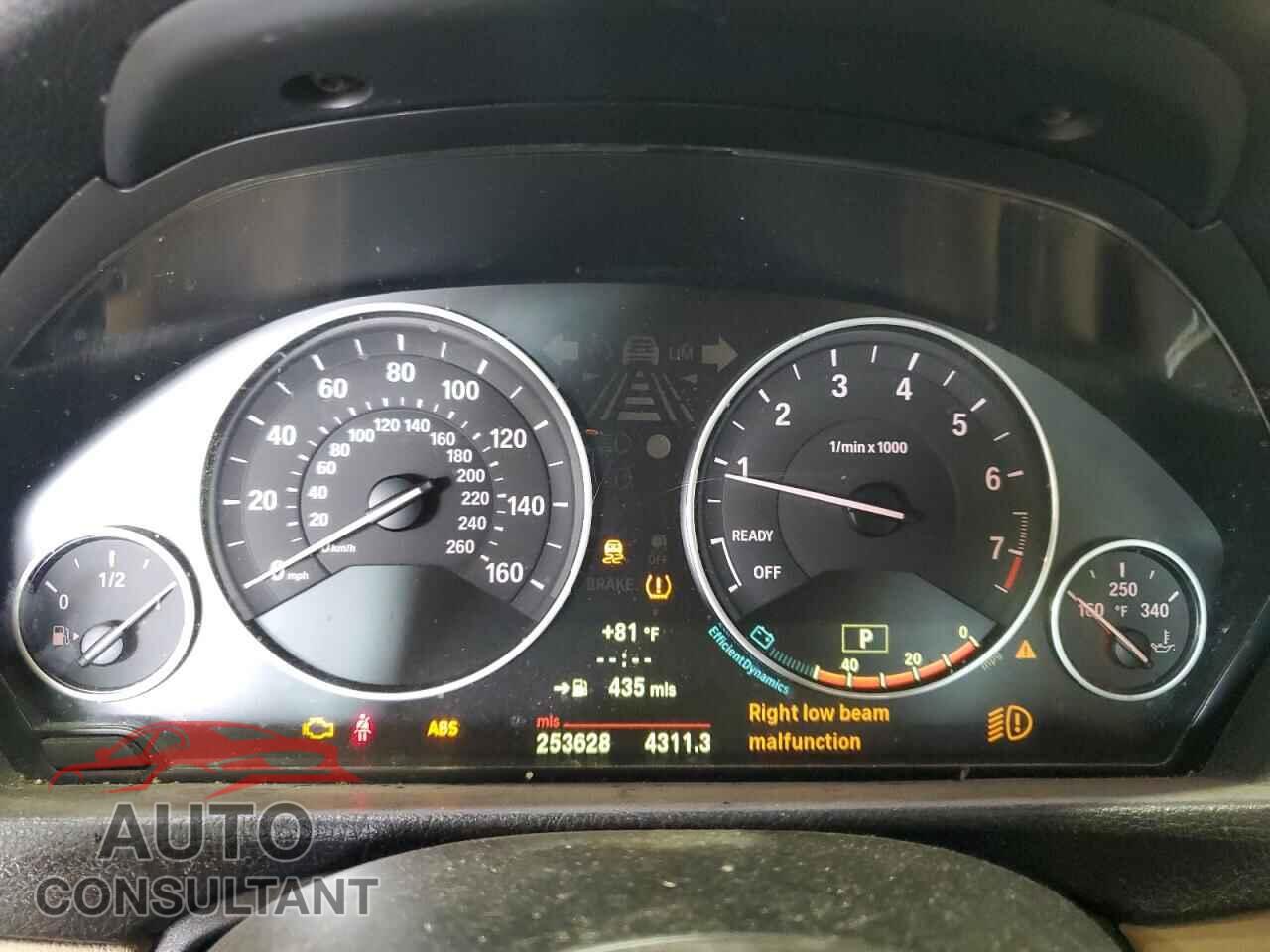 BMW 3 SERIES 2012 - WBA3A5C55CF256308