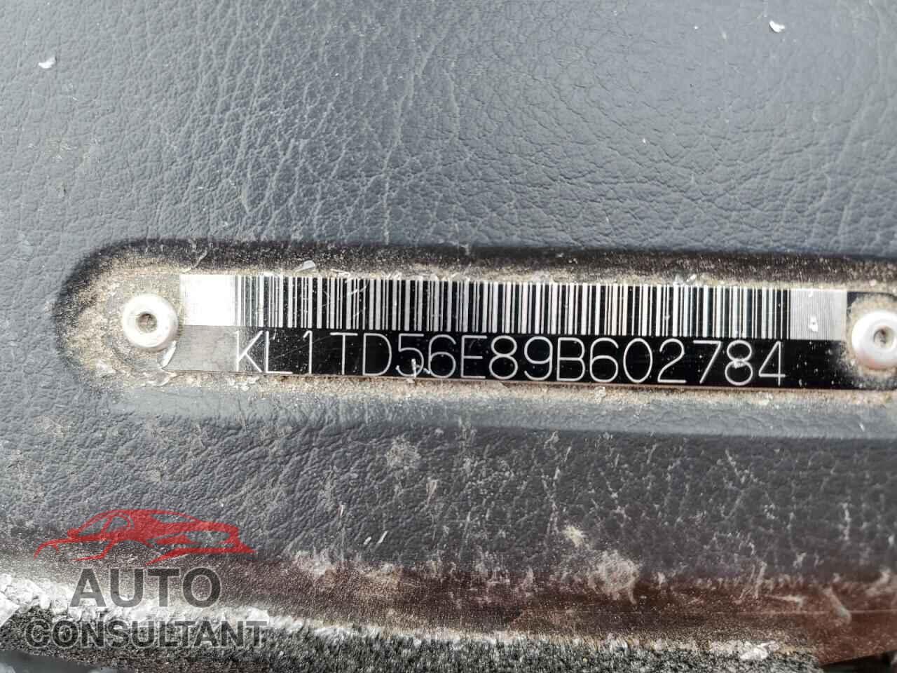 CHEVROLET AVEO 2009 - KL1TD56E89B602784