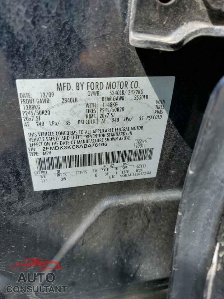 FORD EDGE 2010 - 2FMDK3KC8ABA78106