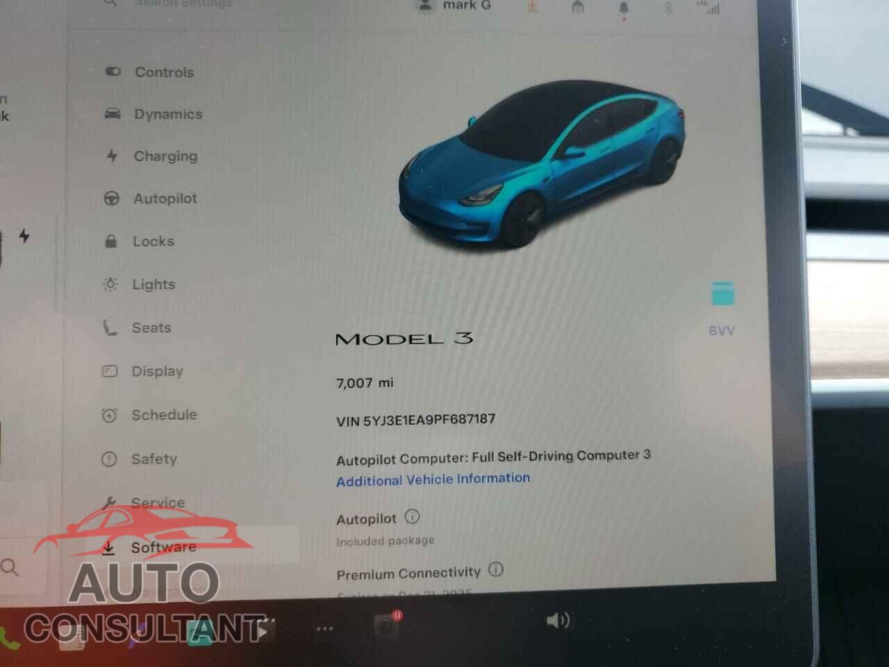 TESLA MODEL 3 2023 - 5YJ3E1EA9PF687187