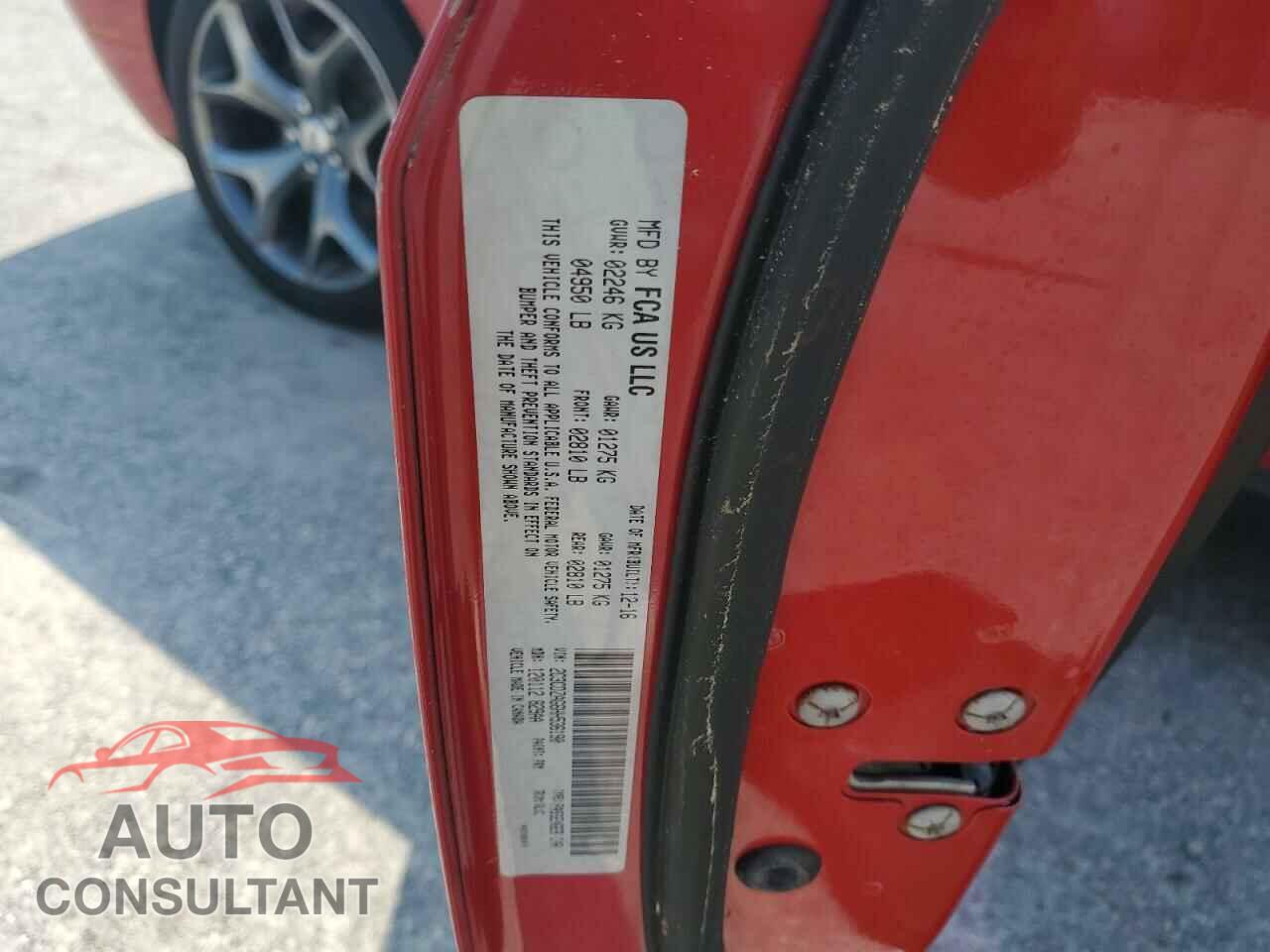 DODGE CHALLENGER 2017 - 2C3CDZAG6HH536190