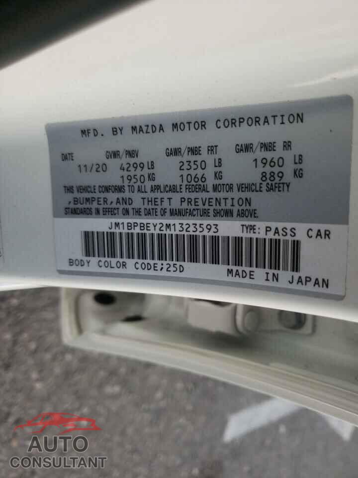 MAZDA 3 2021 - JM1BPBEY2M1323593