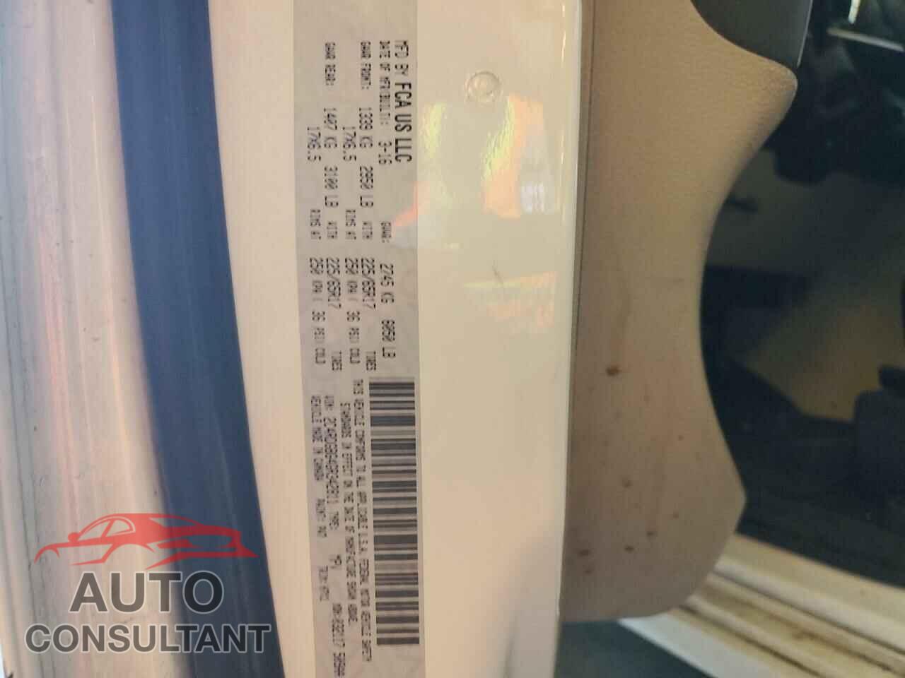 DODGE CARAVAN 2016 - 2C4RDGBG4GR342811