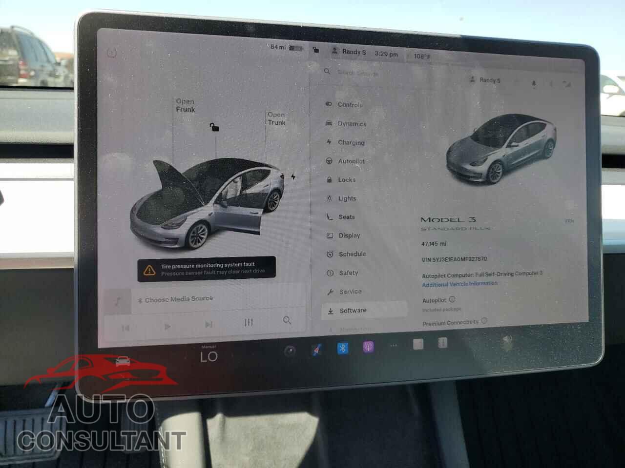 TESLA MODEL 3 2021 - 5YJ3E1EA0MF927870