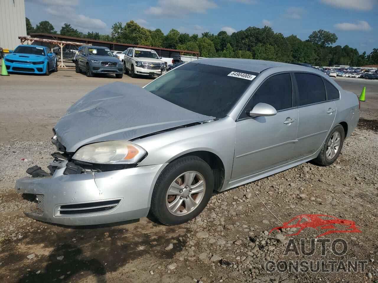 CHEVROLET IMPALA 2012 - 2G1WF5E34C1293654