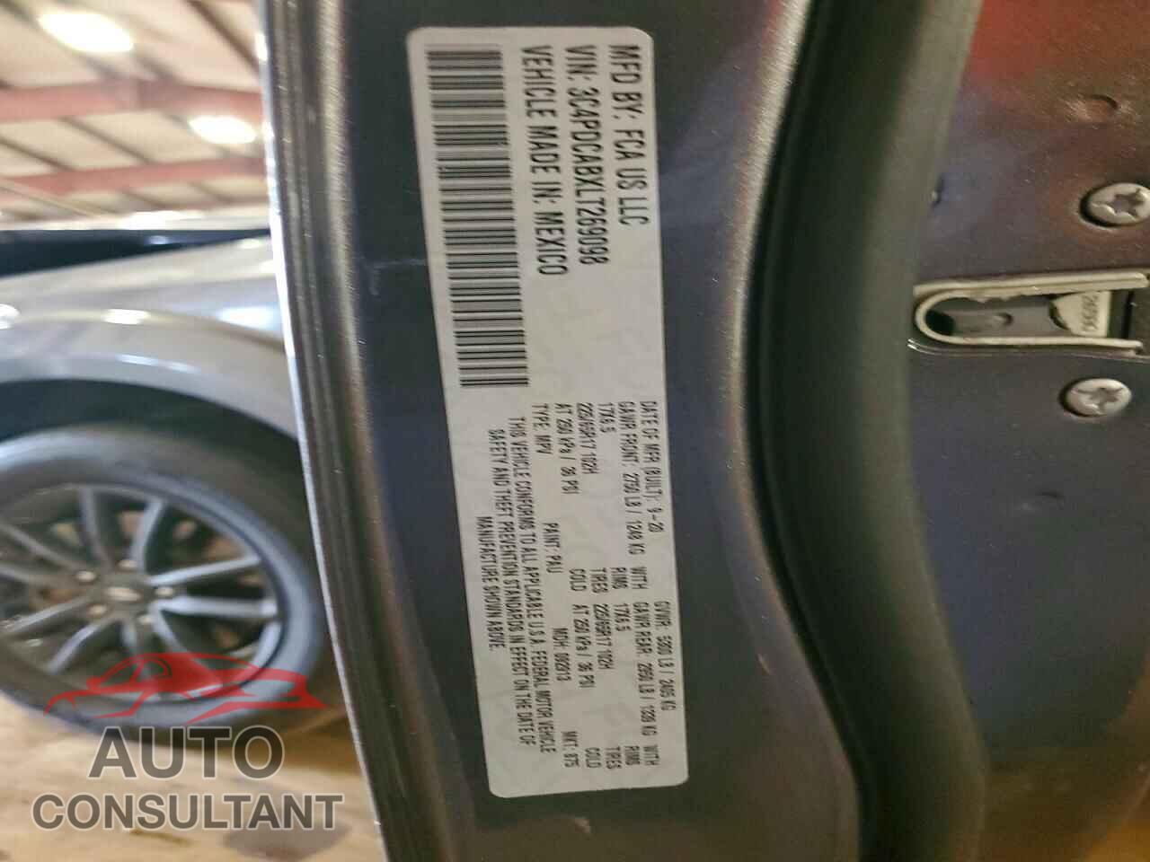 DODGE JOURNEY 2020 - 3C4PDCABXLT269098
