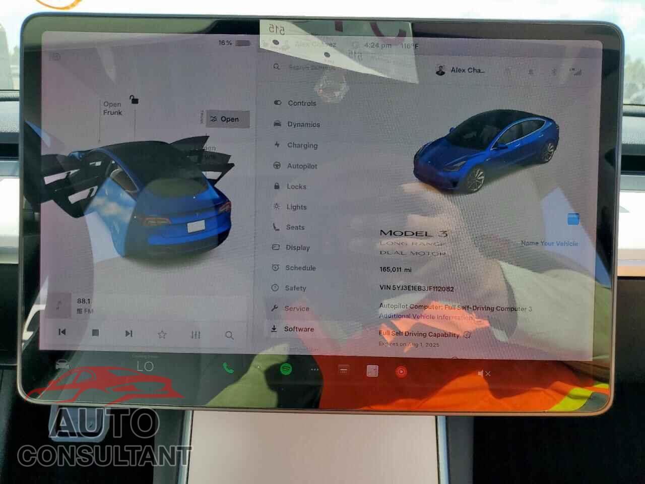 TESLA MODEL 3 2018 - 5YJ3E1EB3JF112082