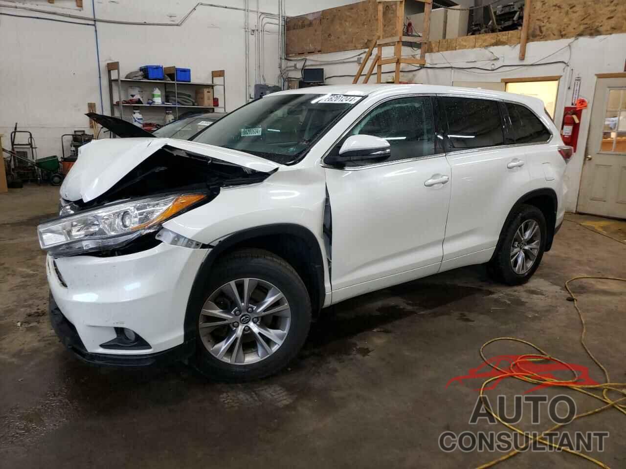 TOYOTA HIGHLANDER 2016 - 5TDBKRFH7GS347398