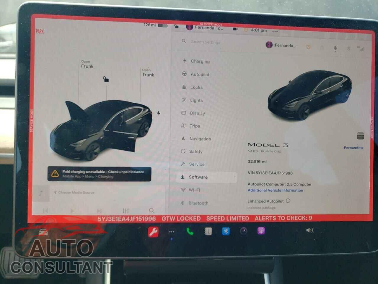 TESLA MODEL 3 2018 - 5YJ3E1EA4JF151996