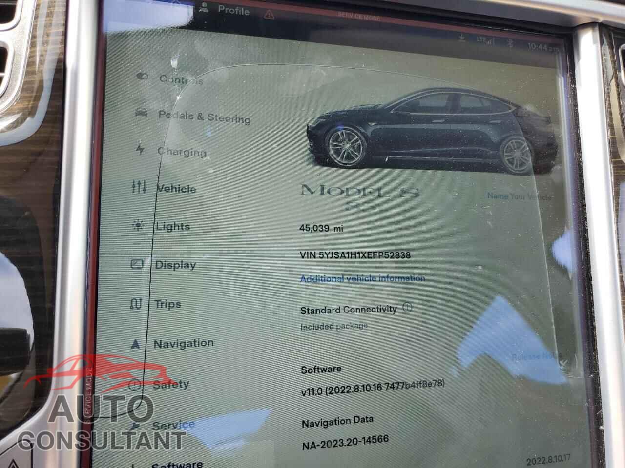 TESLA MODEL S 2014 - 5YJSA1H1XEFP52838