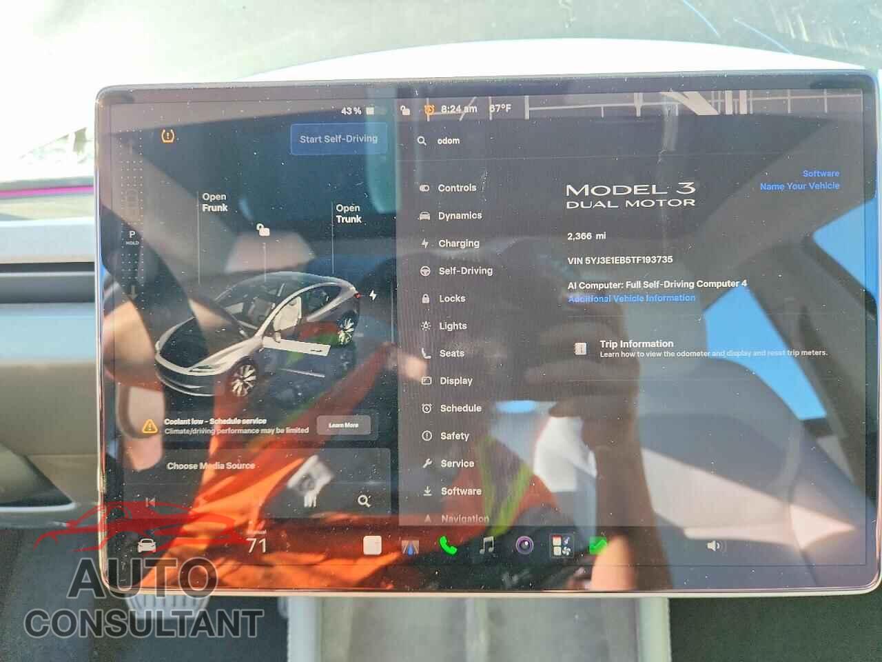 TESLA MODEL 3 2026 - 5YJ3E1EB5TF193735