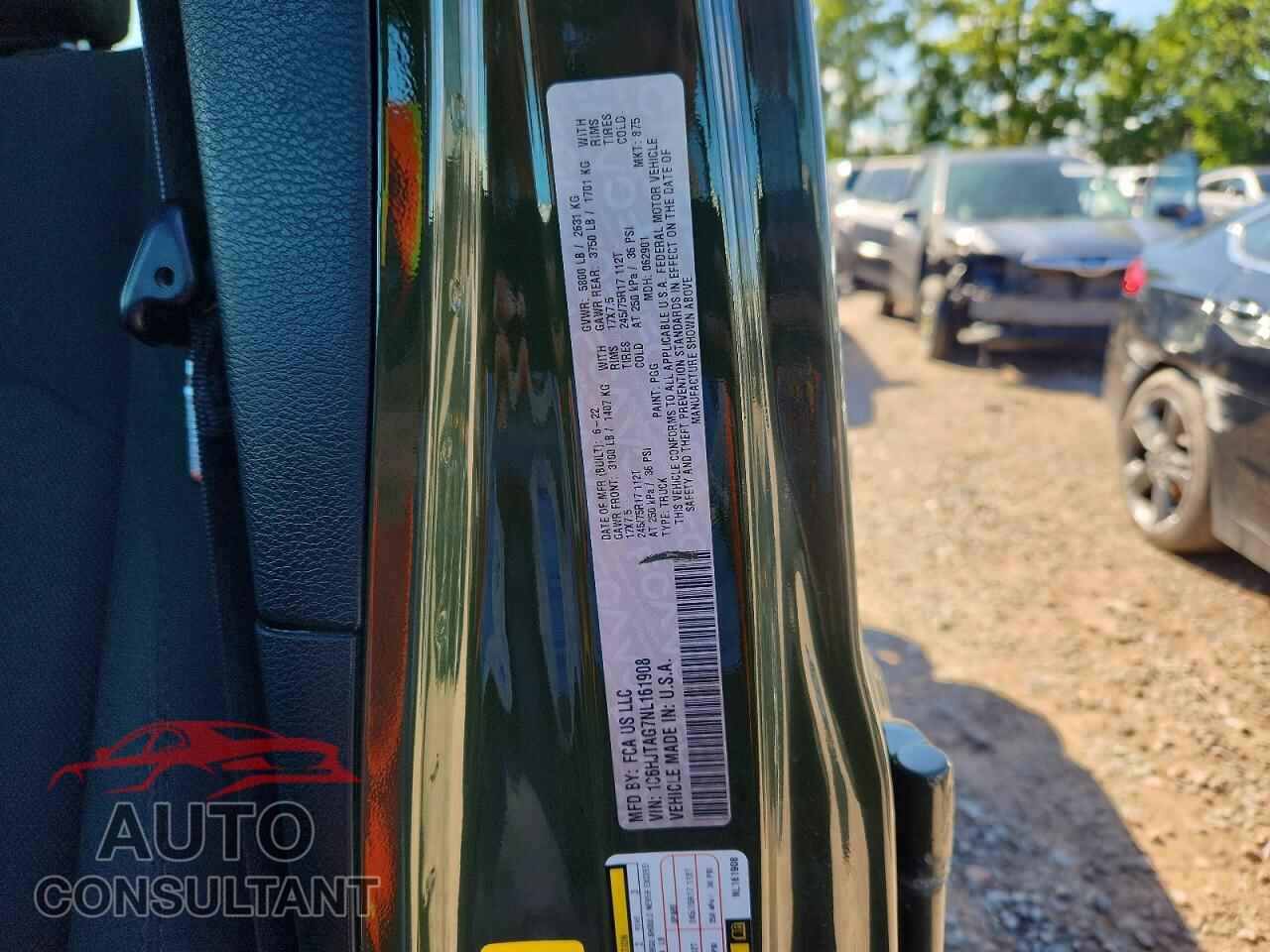 JEEP GLADIATOR 2022 - 1C6HJTAG7NL161908