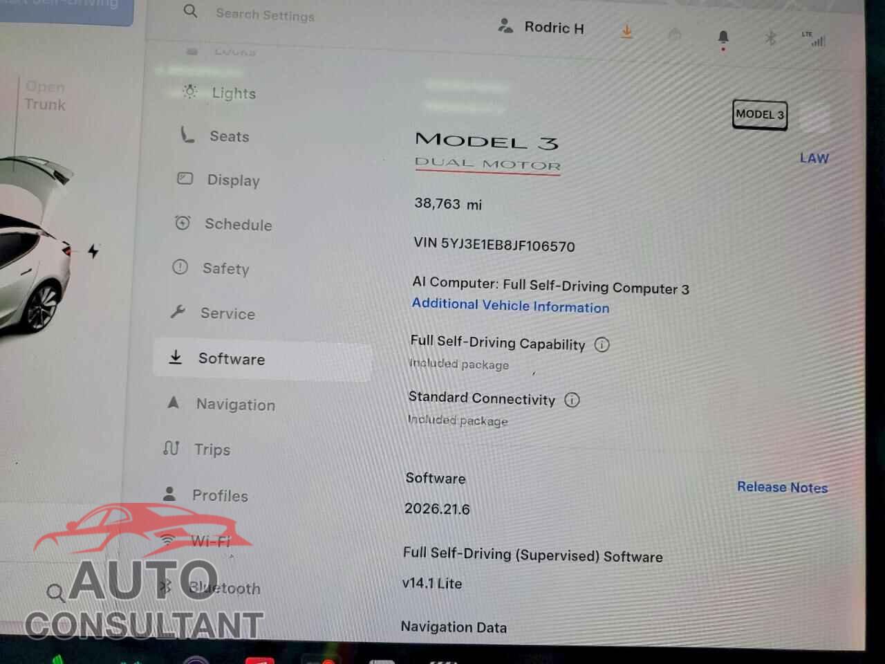 TESLA MODEL 3 2018 - 5YJ3E1EB8JF106570