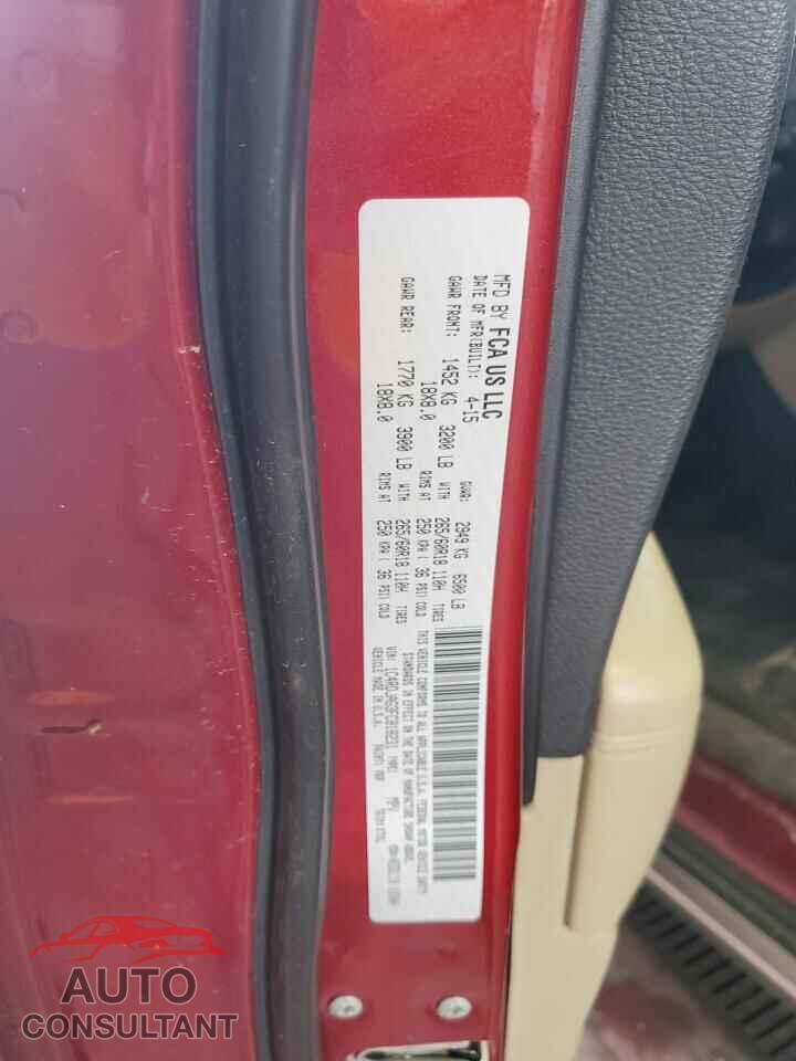 DODGE DURANGO 2015 - 1C4RDJAG3FC818231