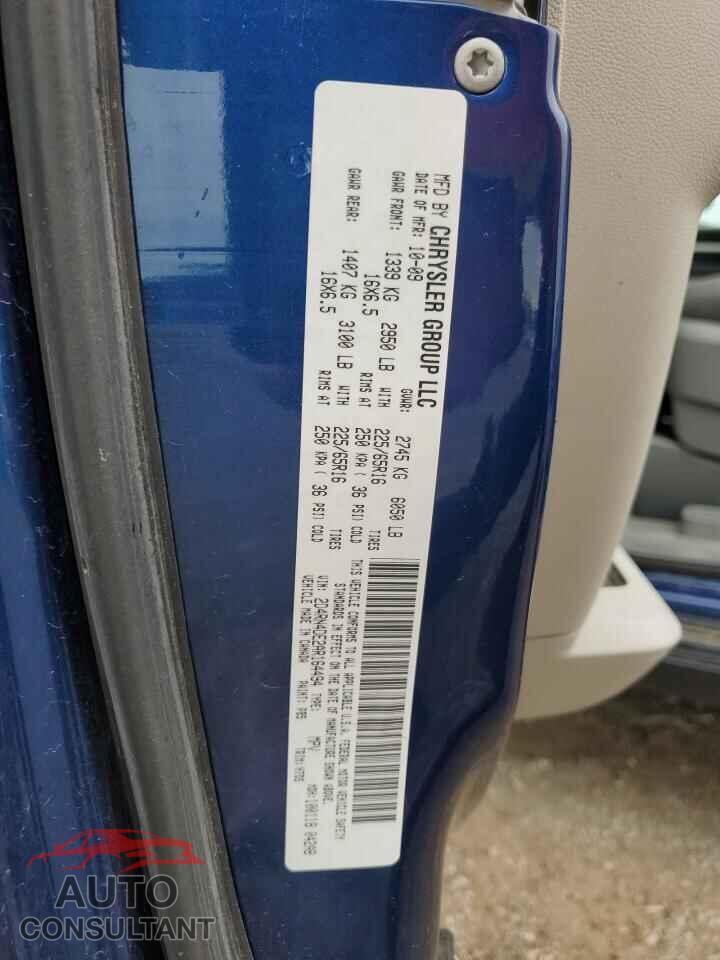 DODGE CARAVAN 2010 - 2D4RN4DE2AR164494