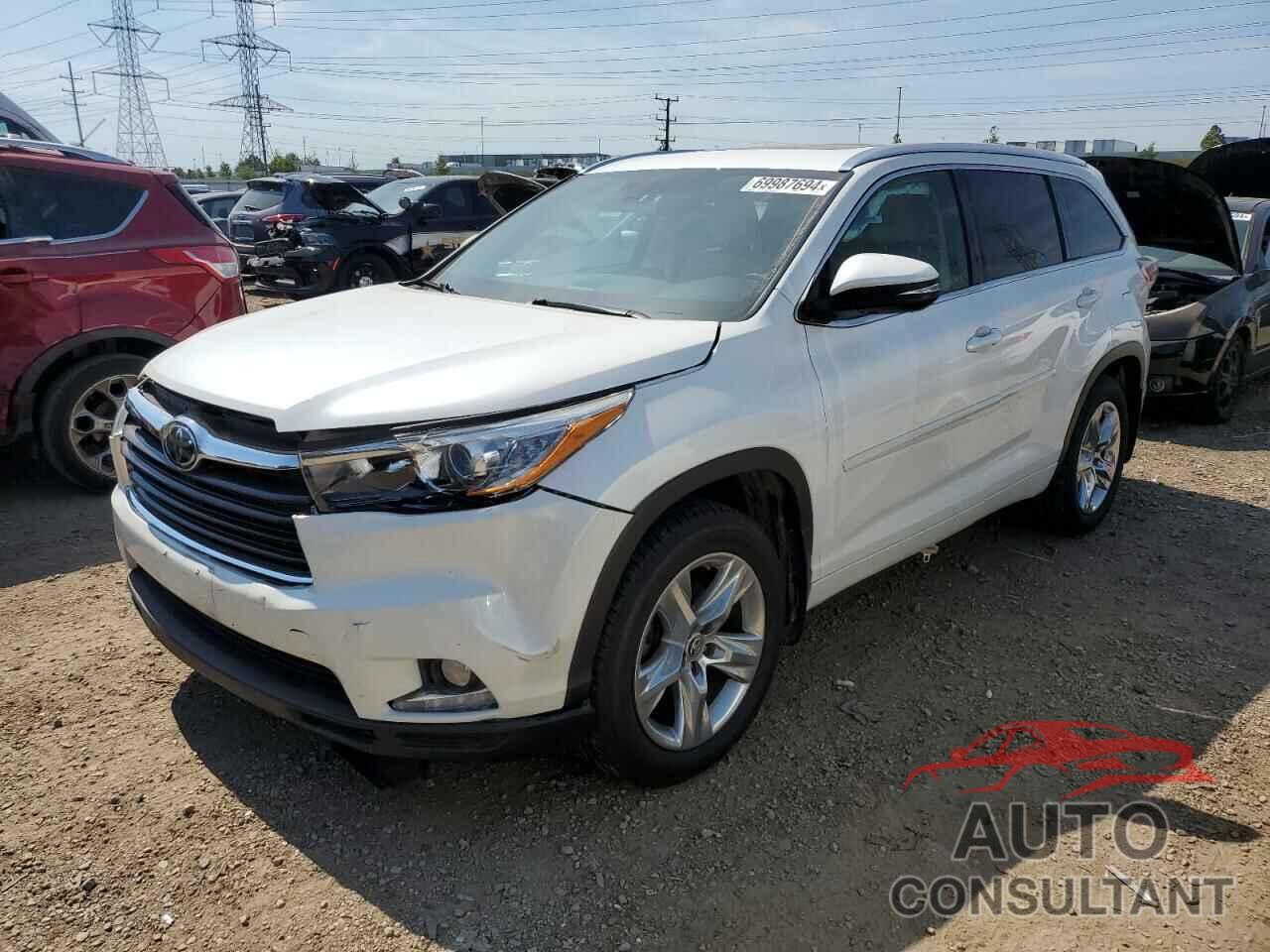 TOYOTA HIGHLANDER 2016 - 5TDDKRFH8GS269139