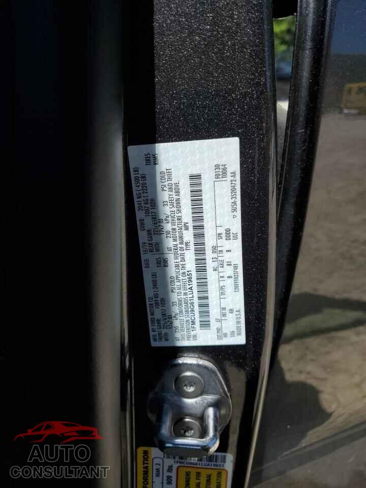 FORD ESCAPE 2020 - 1FMCU9G61LUA19651