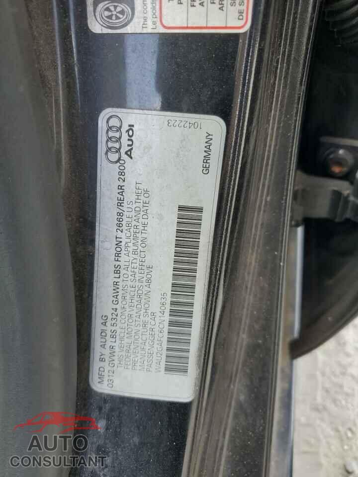 AUDI A7 2012 - WAU2GAFC6CN140635