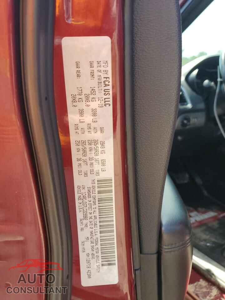 DODGE DURANGO 2020 - 1C4RDJDG7LC229982