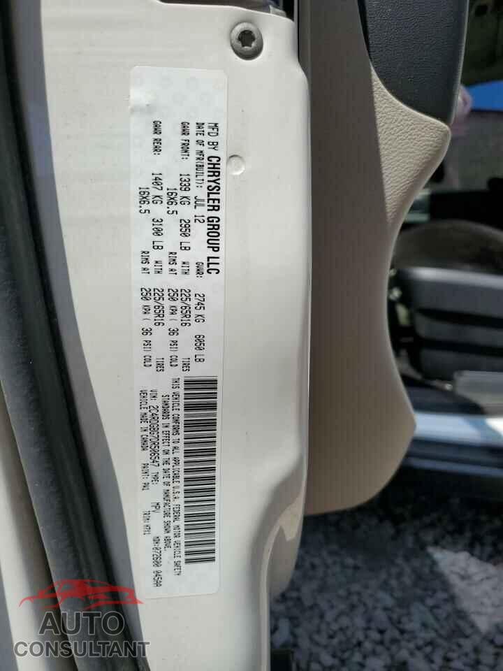 DODGE CARAVAN 2013 - 2C4RDGBG7DR506547