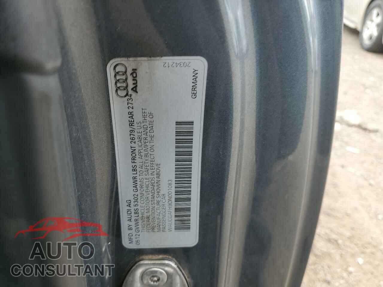 AUDI S5/RS5 2013 - WAUCGAFH9DN001083