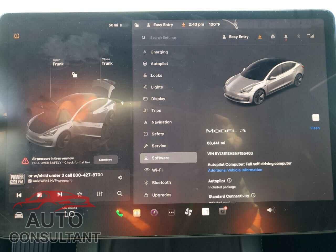 TESLA MODEL 3 2022 - 5YJ3E1EA5NF195463