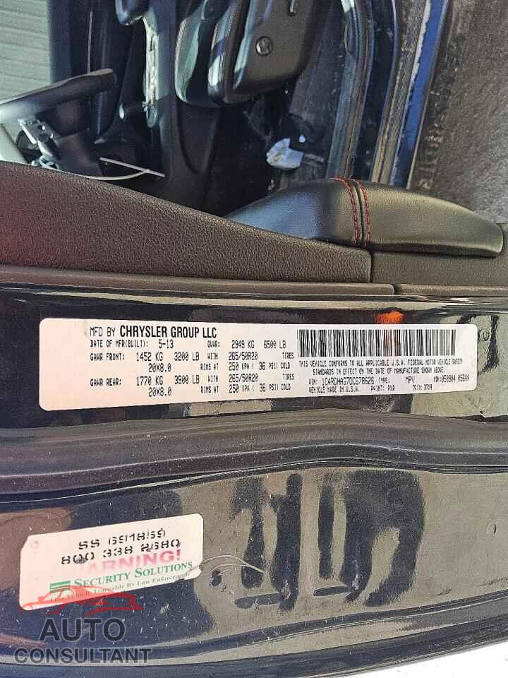 DODGE DURANGO 2013 - 1C4RDHAG7DC678626
