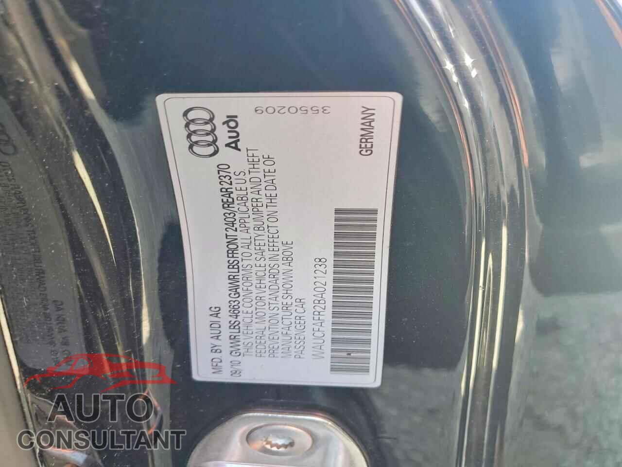 AUDI A5 2011 - WAUCFAFR2BA021238