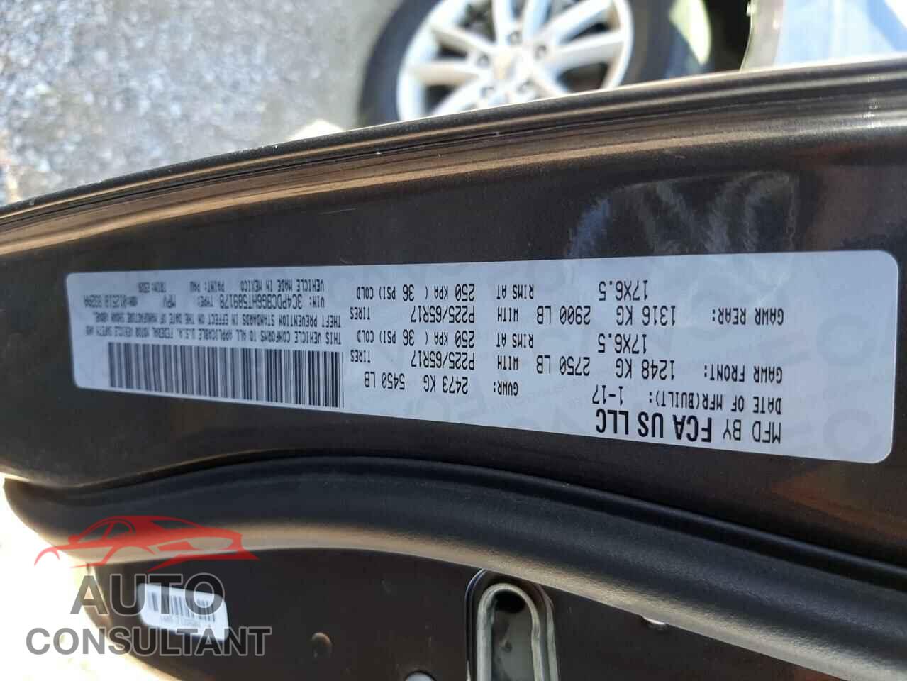 DODGE JOURNEY 2017 - 3C4PDCBG6HT589178