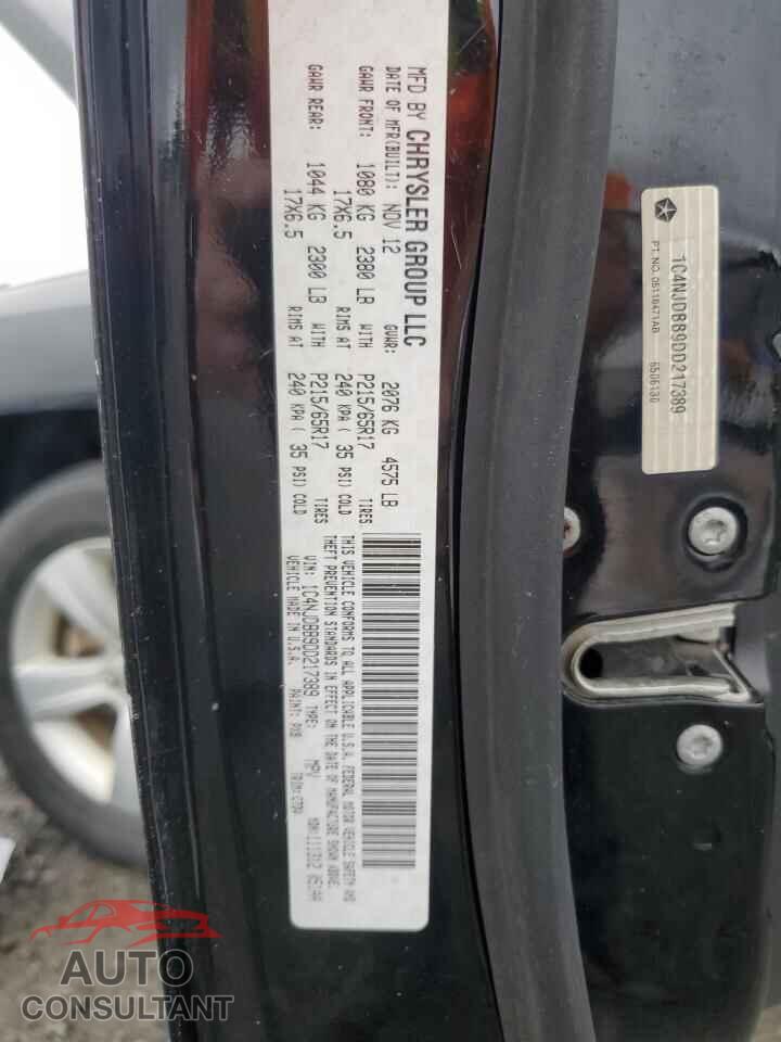 JEEP COMPASS 2013 - 1C4NJDBB9DD217389