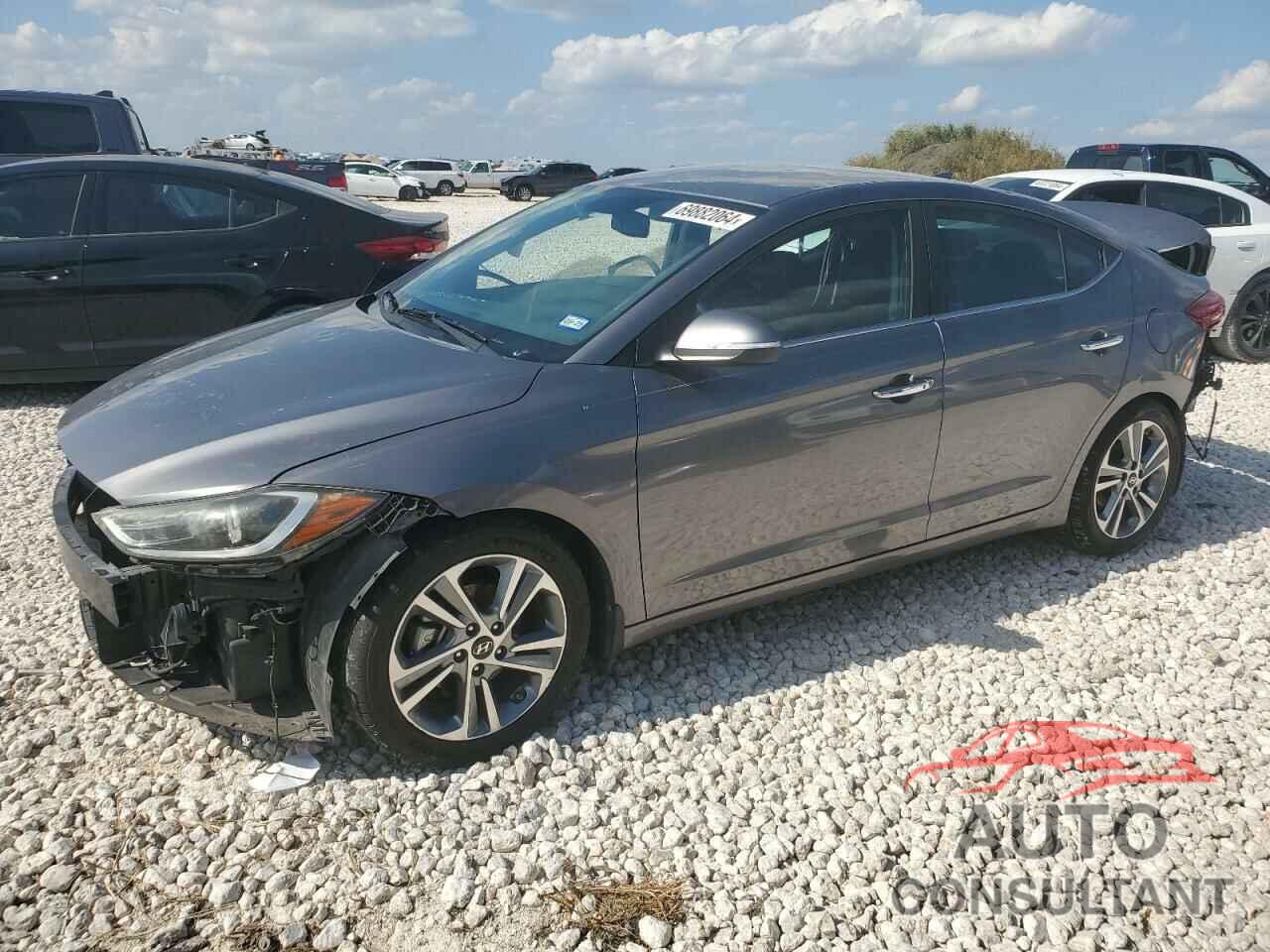 HYUNDAI ELANTRA 2017 - KMHD84LF9HU176496