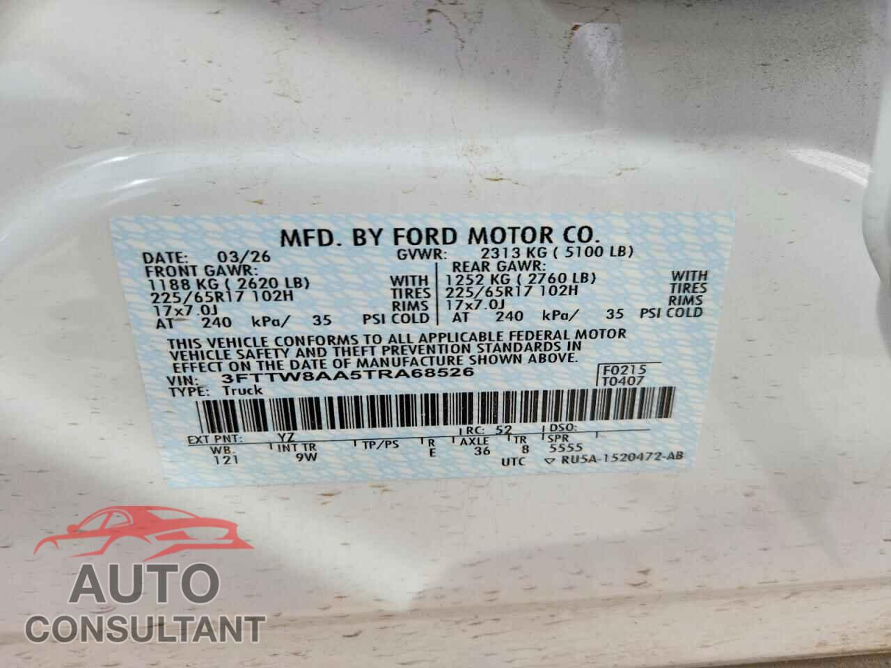 FORD MAVERICK 2026 - 3FTTW8AA5TRA68526