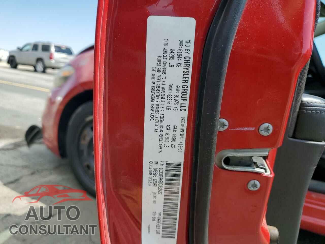 DODGE DART 2013 - 1C3CDFAA9DD332422