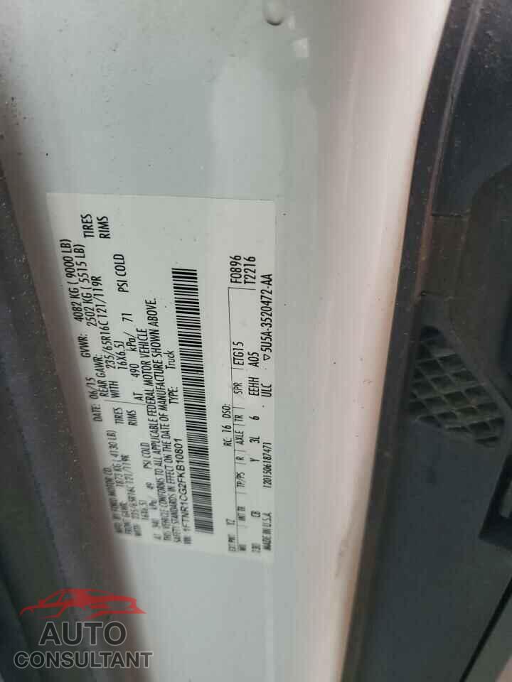FORD TRANSIT 2015 - 1FTNR1CG2FKB10801