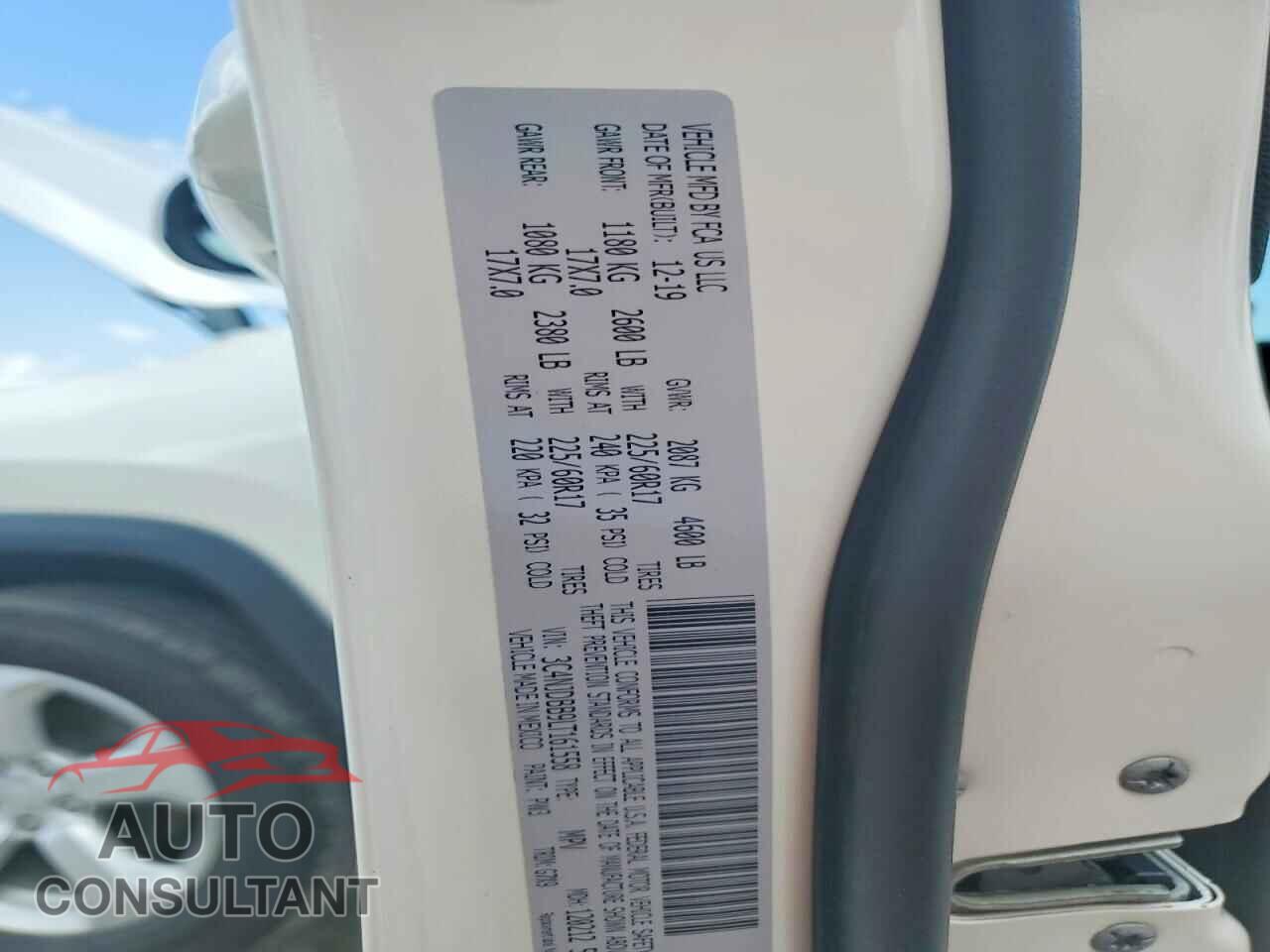 JEEP COMPASS 2020 - 3C4NJDBB9LT161558