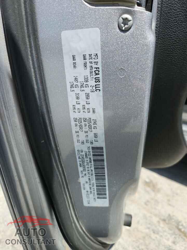 DODGE CARAVAN 2018 - 2C4RDGBG0JR201693