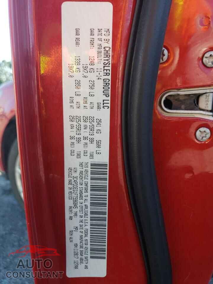 DODGE JOURNEY 2015 - 3C4PDDEG1FT596845