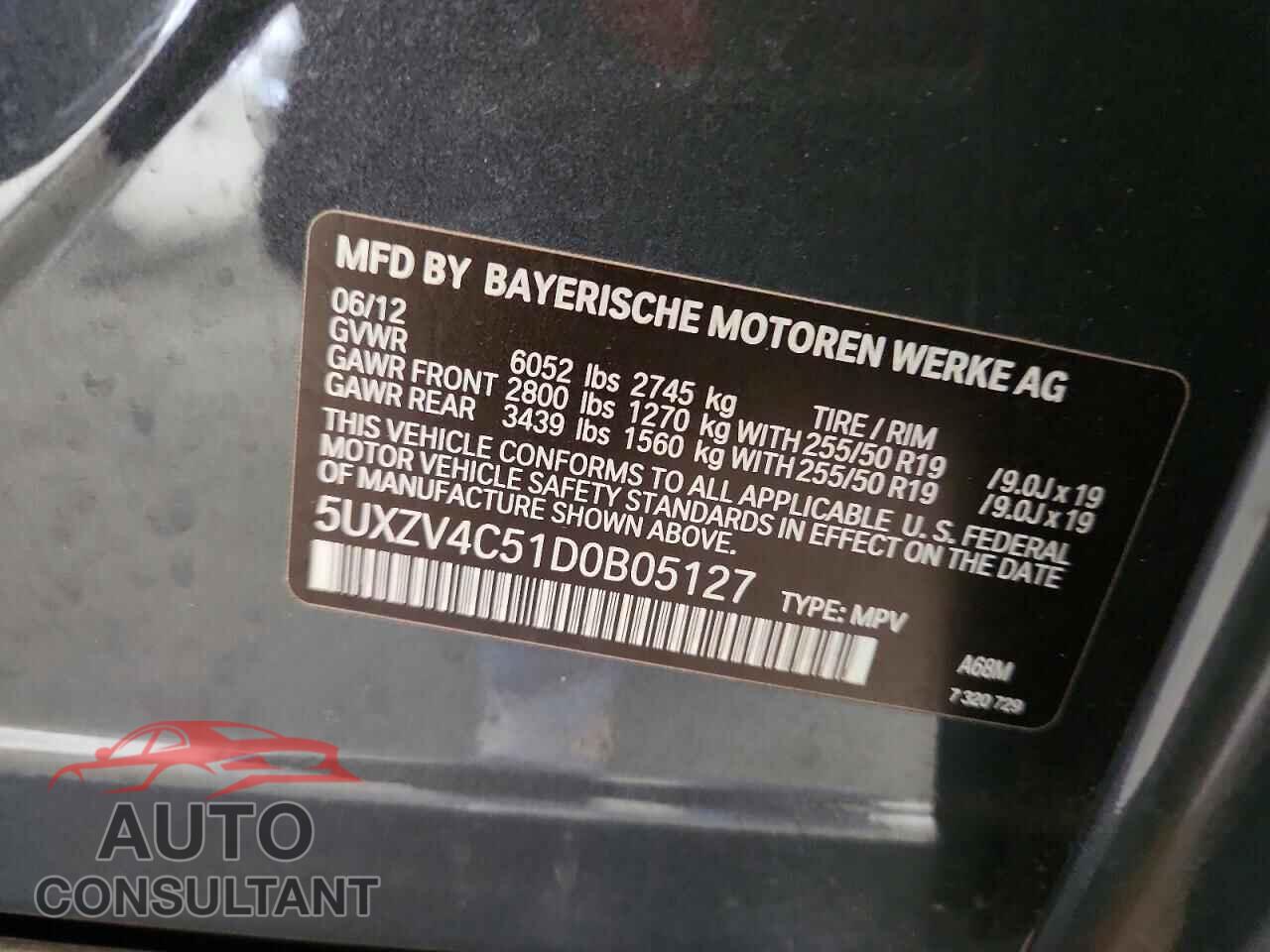 BMW X5 2013 - 5UXZV4C51D0B05127