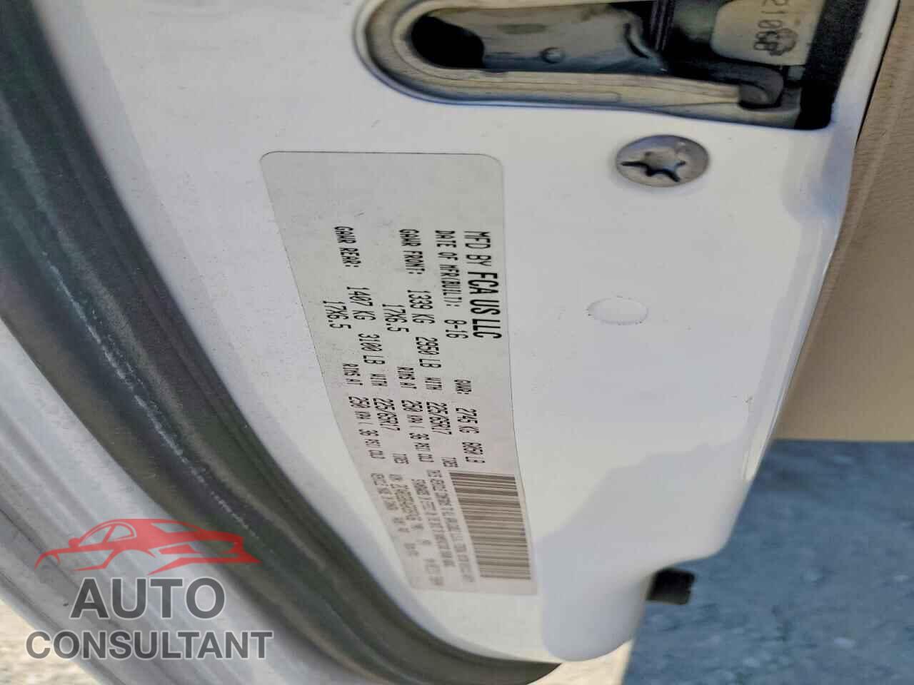 DODGE CARAVAN 2016 - 2C4RDGBG4GR397436