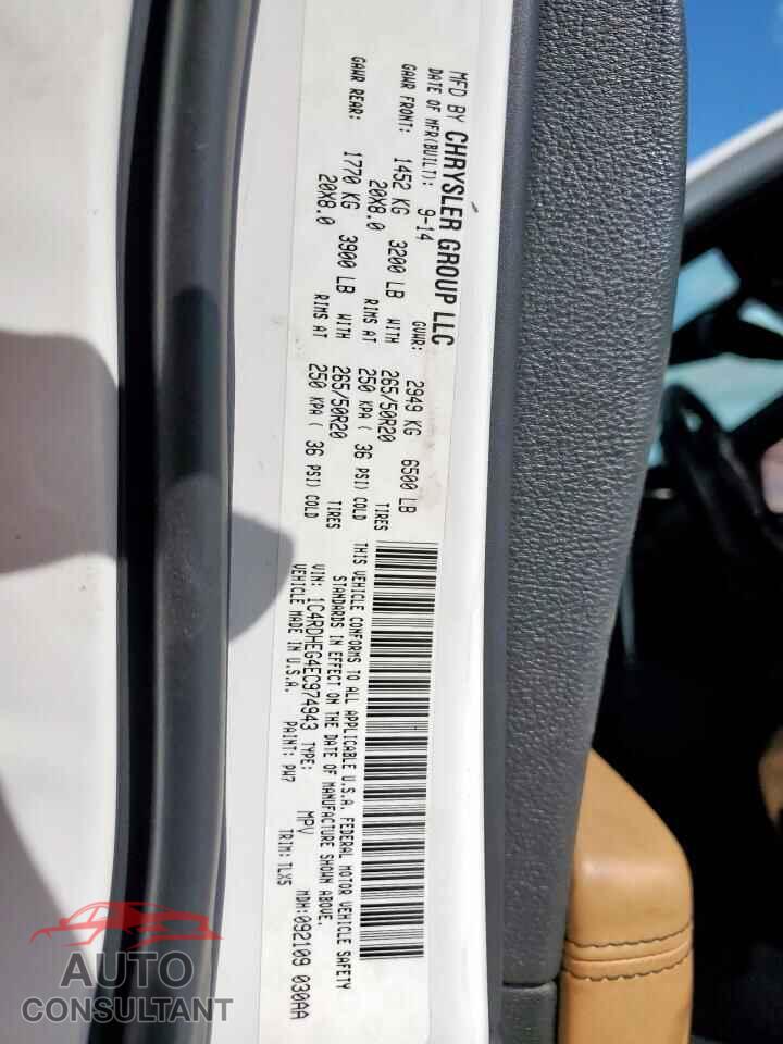 DODGE DURANGO 2014 - 1C4RDHEG4EC974943