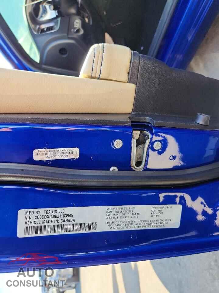 DODGE CHARGER 2020 - 2C3CDXGJ9LH183945