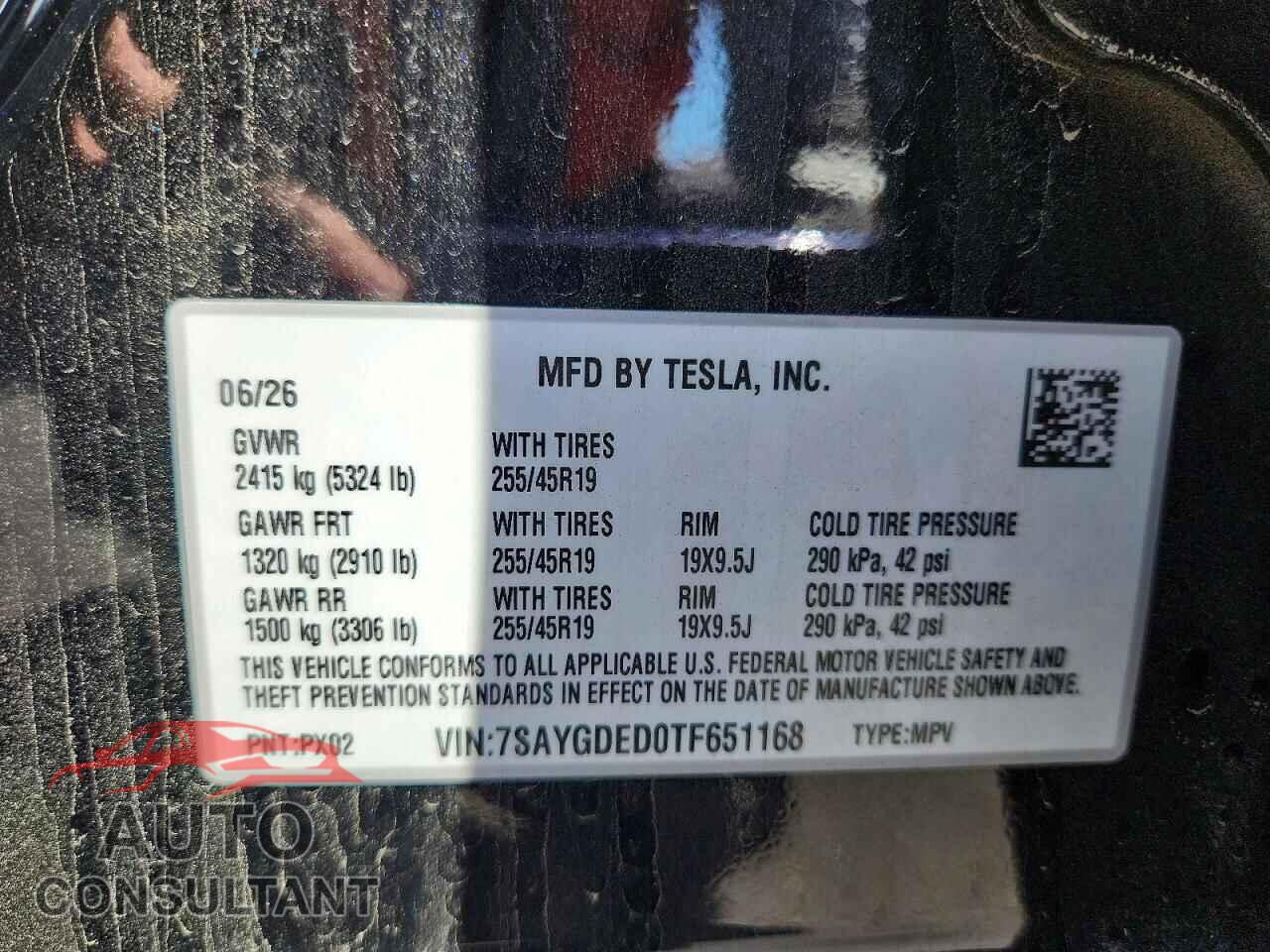 TESLA MODEL Y 2026 - 7SAYGDED0TF651168