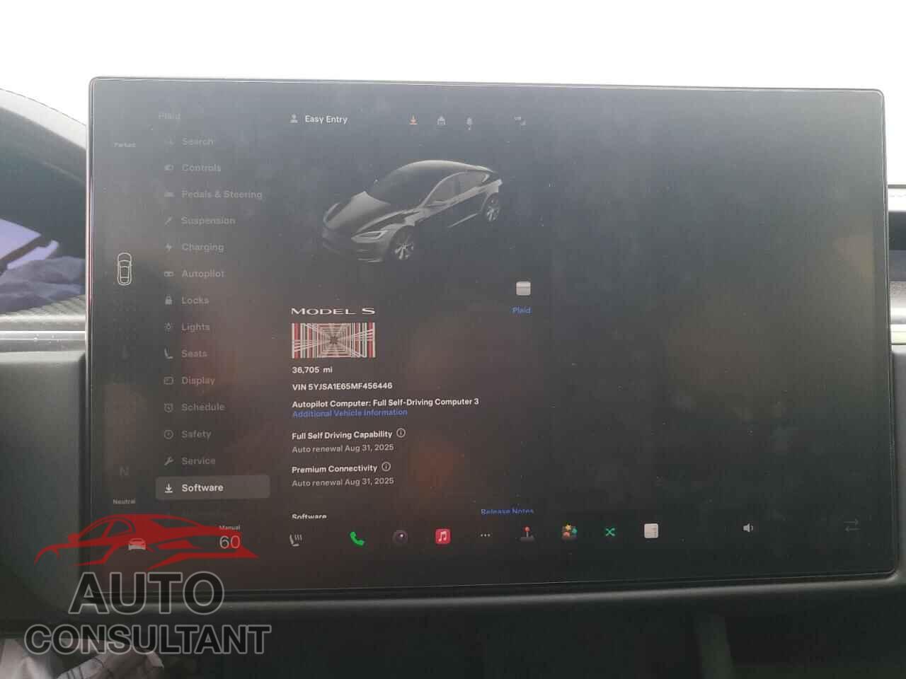 TESLA MODEL S 2021 - 5YJSA1E65MF456446
