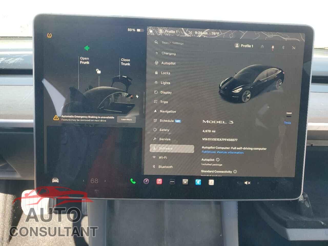 TESLA MODEL 3 2023 - 5YJ3E1EA7PF458877