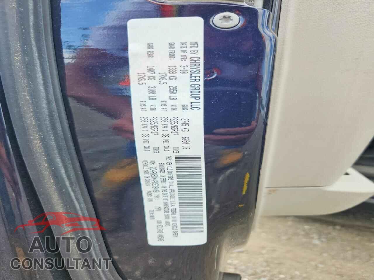 DODGE CARAVAN 2010 - 2D4RN5DX4AR239400
