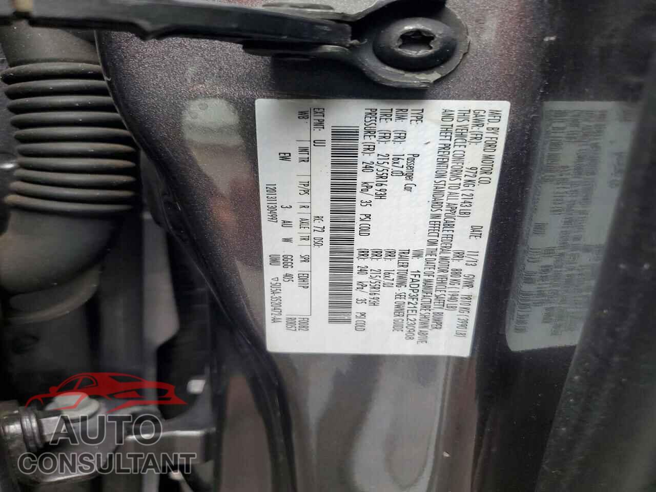 FORD FOCUS 2014 - 1FADP3F21EL230908